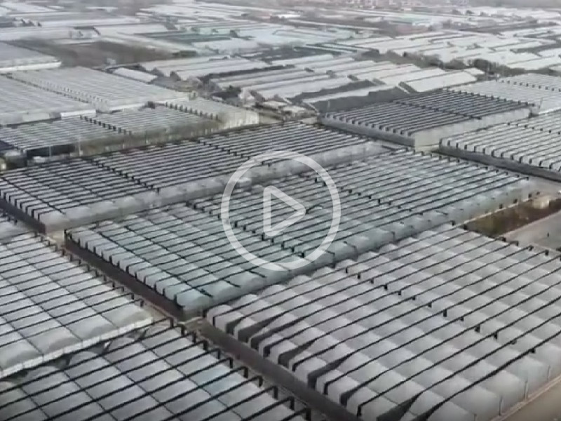 溫室大棚建造現(xiàn)場(chǎng)